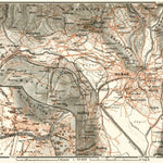 Waldin Meran (Merano) environs map, 1913 digital map