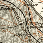 Waldin Meran (Merano) environs map, 1913 digital map