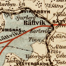 Waldin Middle Dalarna (Mellersta Dalarna), region map, 1899 digital map