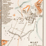 Waldin Milet (Miletus), ancient site map, 1914 digital map
