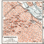 Waldin Minneapolis, city map, 1909 digital map