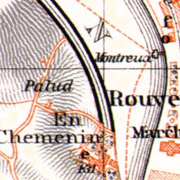 Waldin Montreux and Vevey city maps, 1913 digital map