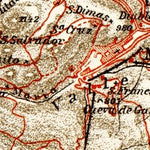 Waldin Montserrat Mountain and Monastery map, 1929 digital map