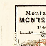 Waldin Montserrat Mountain and Monastery map, 1929 digital map
