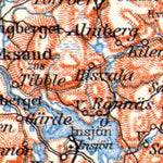 Waldin Mora, Falun, Rättvik and environs map, 1911 digital map