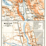 Waldin Mostar town plan, 1913 digital map