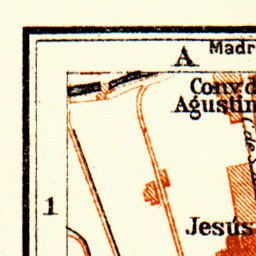 Waldin Murcia city map, 1929 digital map