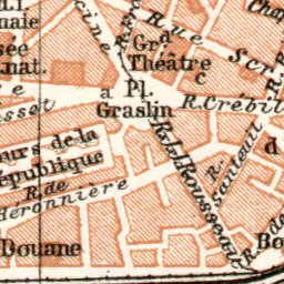 Waldin Nantes city map, 1909 digital map