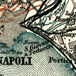 Waldin Naples (Napoli) and farther environs map, 1898 digital map