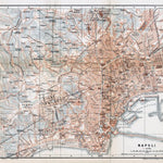 Waldin Naples (Napoli) city map, 1912 digital map