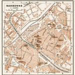 Waldin Narbonne city map, 1902 digital map