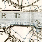 Waldin Northern environs of Ostend (Ostende), 1909 digital map