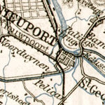 Waldin Northern environs of Ostend (Ostende), 1909 digital map