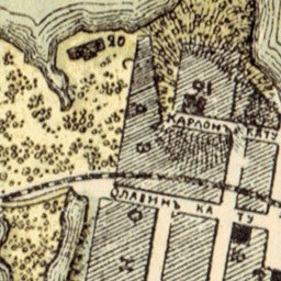 Waldin Nyslot (Savonlinna) city map (in Russian), 1913 digital map