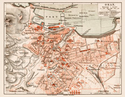Waldin Oran town plan, 1913 digital map