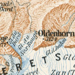 Waldin Ormont Valley and environs map, 1897 digital map