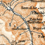 Waldin Ossau and Azun River valleys´ map, 1902 digital map