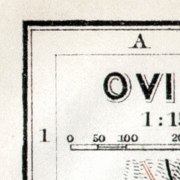 Waldin Oviedo city map, 1913 digital map