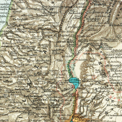 Waldin Palestine Map, 1905 digital map