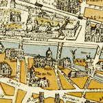 Waldin Paris, bird-eye panorama, 1903 digital map