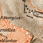 Waldin Pergamon (τὸ Πέργαμον, Bergama) town plan, 1914 digital map