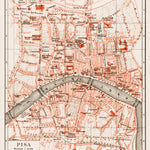Waldin Pisa city map, 1903 digital map