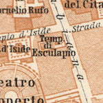 Waldin Pompei (Pompeii) museum site plan, 1929 digital map