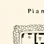 Waldin Pompei (Pompeii) town plan,Casa di Pansa, 1929 digital map