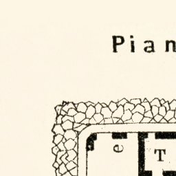 Waldin Pompei (Pompeii) town plan,Casa di Pansa, 1929 digital map