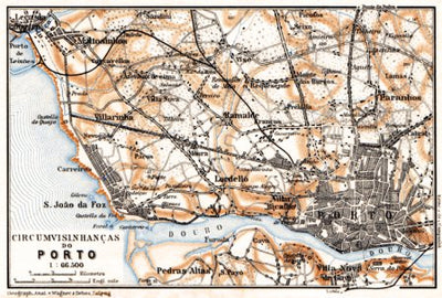 Waldin Porto and environs map, 1929 digital map