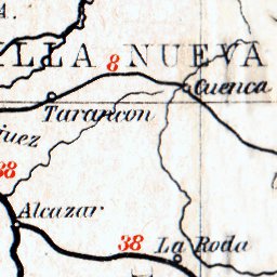 Waldin Portugal on the railway map of Iberian Peninsula, 1929 digital map