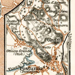 Waldin Postojna city map, grottes of Postojna map, 1929 digital map