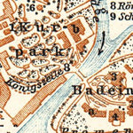 Waldin Postyen (Piešt´any, Pieštany) city map, 1911 digital map