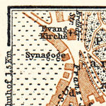 Waldin Postyen (Piešt´any, Pieštany) city map, 1911 digital map