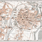 Waldin Poznań (Posen) city map, 1911 digital map