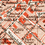 Waldin Prague (Prag, Praha) and environs map, 1903 digital map