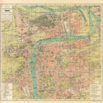 Waldin Prague (Prag, Praha) city map, 1913 digital map