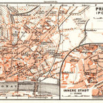 Waldin Pressburg (Bratislava) city map, 1913 digital map