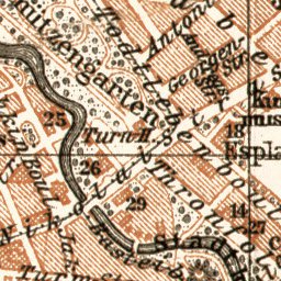 Waldin Rīga city map, 1914 digital map
