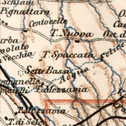 Waldin Rome (Roma) and Campagna di Roma map, 1912 digital map