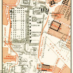 Waldin Rome, the Roman Forum plan, 1898 digital map