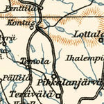 Waldin Saimaa Canal map, 1914 (Russia version) digital map