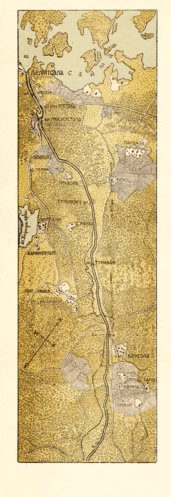 Waldin Saimaa Canal map (in Russian), 1913 (3) digital map