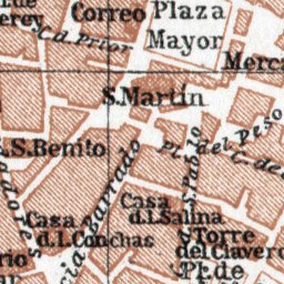 Waldin Salamanca city map, 1913 digital map