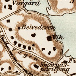 Waldin Saltsjöbaden region map, 1899 digital map