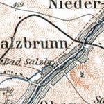 Waldin Salzbrunn (Szczawno-Zdrój) environs map, 1911 digital map