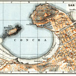 Waldin San Sebastián city map, 1929 digital map