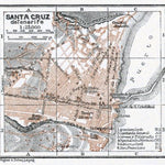 Waldin Santa Cruz de Tenerife city map, 1911 digital map