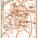 Waldin Santiago de Compostela city map, 1899 digital map