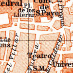 Waldin Santiago de Compostela city map, 1899 digital map